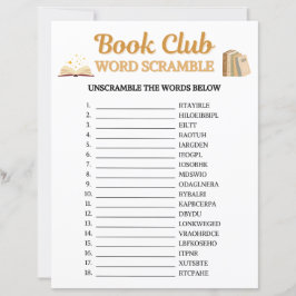 Jogo de Palavras Desembaralhadas do Clube do Livro