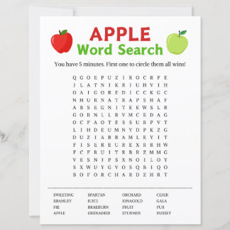 Jogo de Pesquisa do Apple Word