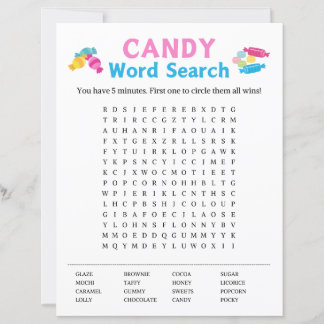 Jogo de Pesquisa do Word Candy