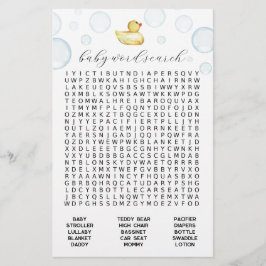 Jogo de Pesquisa do Word com Chá de fraldas de Pat