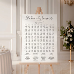 Jogo de Pesquisa do Word de recepção de casamento,