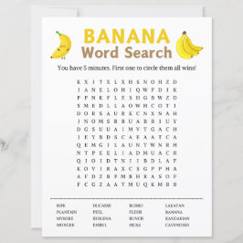 Jogo de Pesquisa do Word em Banana