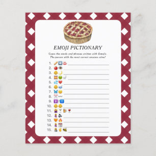 Jogo de picareta Emoji com chá de fraldas Pequeno