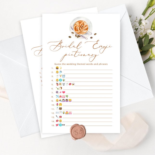 Jogo de picaria emoji do chá de panela de café (Criador carregado)