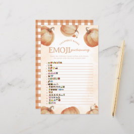 Jogo de Pictionary de Chã de Bebê com Emoji de Abó