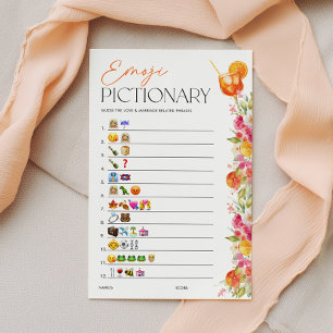 Jogo de Pictionary de Emoji Chá de Noiva Spritz Ci