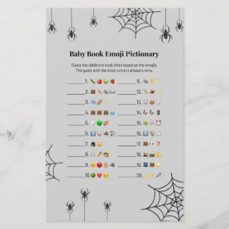 Jogo de Pictionary de Emoji Minimalista Um Pequeno