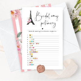 jogo de pictionary do chá de panela de Paris