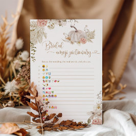 Jogo de pictionary do chá de panela de queda Boho