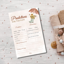 Jogo de previsão de Chás de fraldas de chás de boh