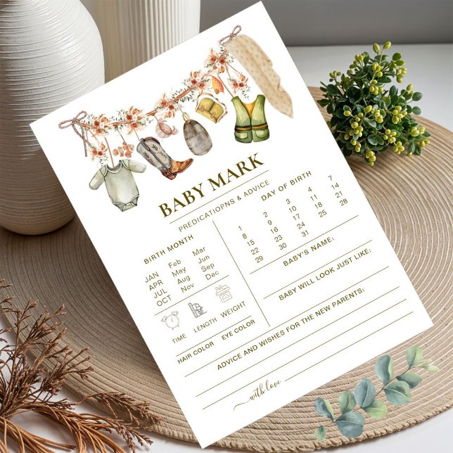 Jogo de previsão de Chás de fraldas de pesca excit (Criador carregado)