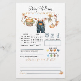 Jogo de previsão de queda de Chá de fraldas de Abó