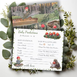 Jogo de previsão do Chá de fraldas de floresta de