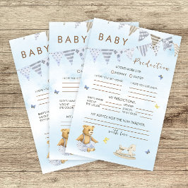 Jogo de Previsão do Urso de Cozedura de Mola Azul 