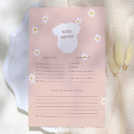 Jogo de Previsão e Conselho Boho Baby Daisy Flower