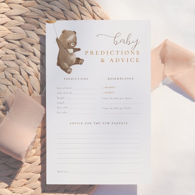 Jogo de previsão e conselho do urso de espera (Criador carregado)