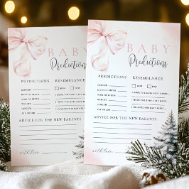 Jogo de Previsão e Conselho para Chás de Bebê com 