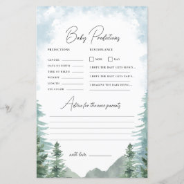 Jogo de Previsão e Conselho para Chás de Bebê de A