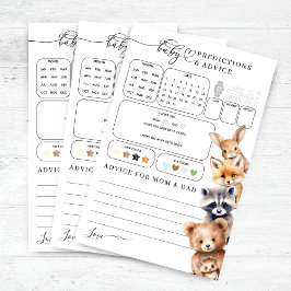 Jogo de Previsões de Chás de fraldas de Animais da