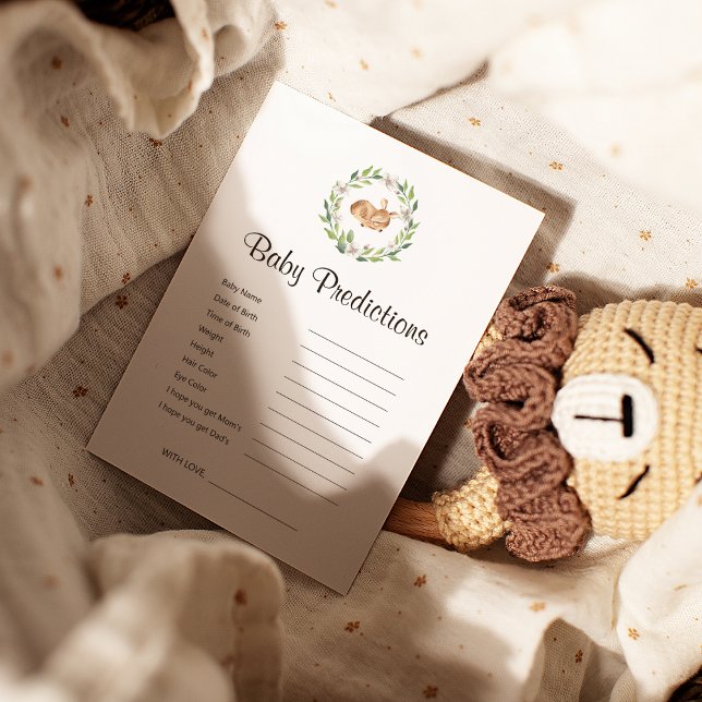 Jogo de previsões de Chás de fraldas de veados com (Criador carregado)