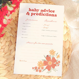 Jogo de Previsões e Conselhos para Baby Shower Lov