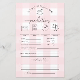 Jogo de Previsões para Bebê com Cavalo de Balanço