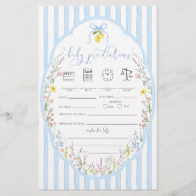 Jogo de Previsões para Bebê Posey Wildflowers Blue