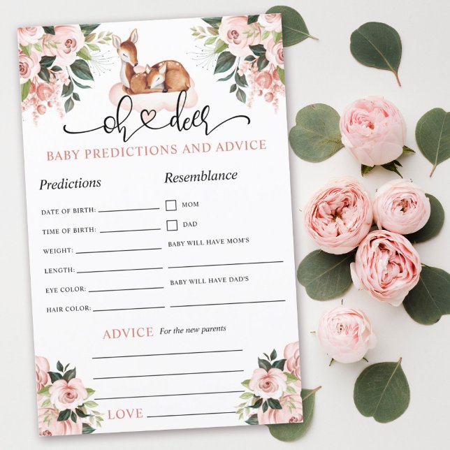 Jogo de Previsões para Bebês Florais Botânicos Oh  (Criador carregado)