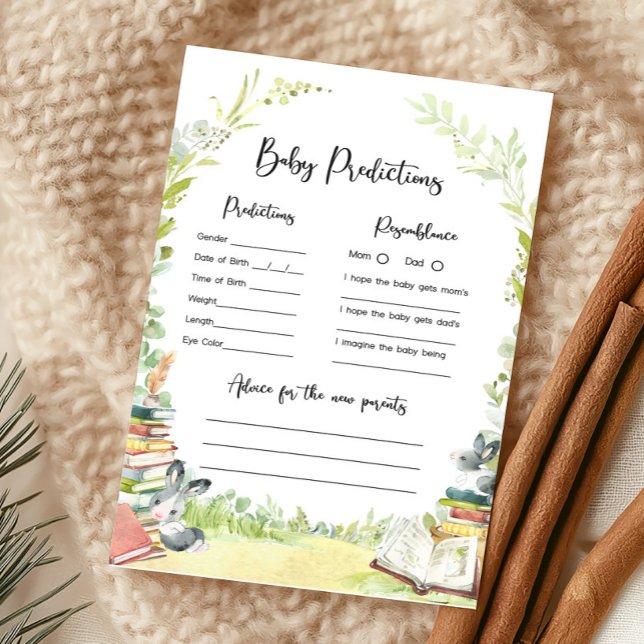 Jogo de Previsões para Chuveiro de Bebê Novo Capít (Storybook New Chapter Baby Shower Game)