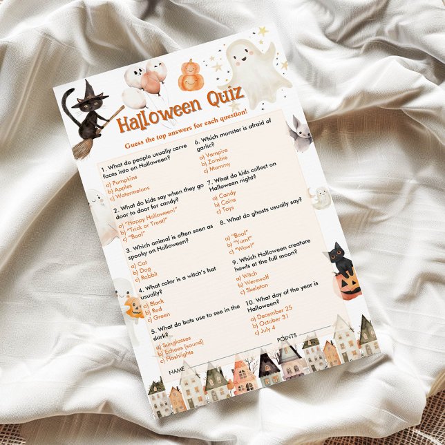 Jogo de Quiz para Crianças do Halloween (Criador carregado)