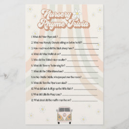 jogo de rima de berçário do rancho retro chá de fr