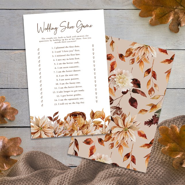 Jogo de Sapatos de Casamento de Outono (Fall Wedding Shoe Game
)