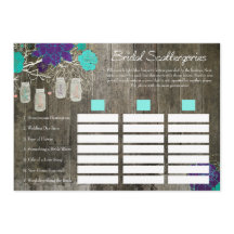 Jogo de Scattergories para Chá de Noiva | Floral R