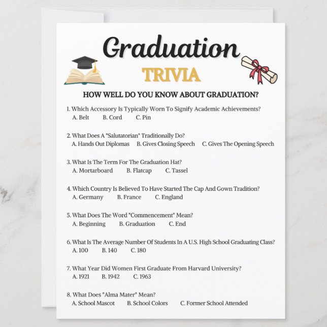 Jogo de Trivia de Formatura (Frente)