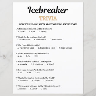 Jogo de Trivia Quebra-Gelo