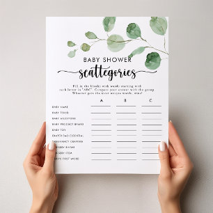 Jogo Delight Eucalyptus Chá de fraldas Scattegori