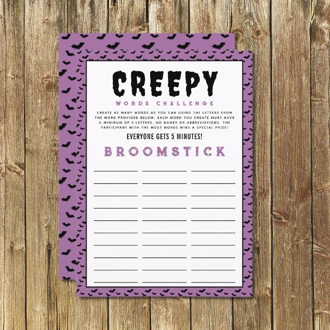 Jogo Desafio das Palavras do Halloween | Jogos no  (Criador carregado)