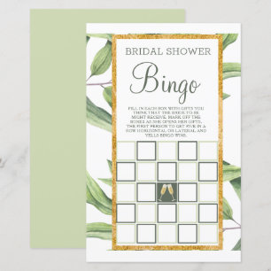 Jogo do Bingo do Chá de panela Botânico Moderno