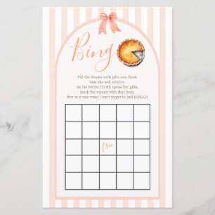 Jogo do Bingo Gingham, Pequeno Pie Laranja