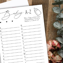 Jogo do Chá Baby ABC