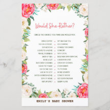 Jogo do chá de fraldas