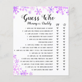 Jogo do chá de fraldas - Adivinhem quem, querida, 