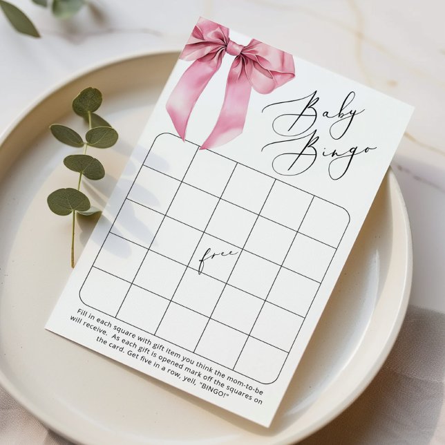 Jogo do chá de fraldas Blush Arco Baby Bingo Coque (Criador carregado)