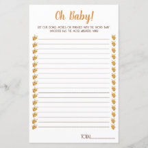 Jogo do Chá de fraldas das abelhas. Filmes, cançõe