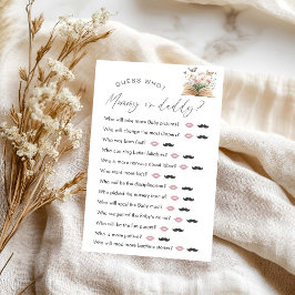 Jogo do Chá de fraldas de Storybook "Adivinha Quem