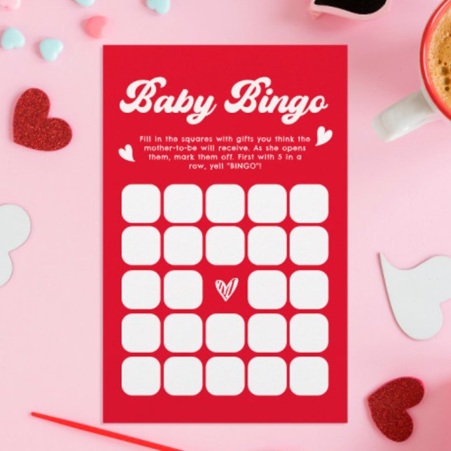 Jogo do Chá de fraldas do Baby Bingo Namorados (Criador carregado)