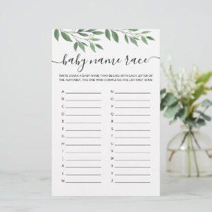 Jogo do Chá de fraldas do Jogo Race