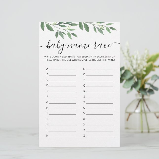 Jogo do Chá de fraldas do Jogo Race (Em pé/Frente)