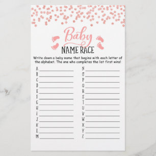 Jogo do Chá de fraldas do Jogo Race