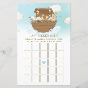 Jogo do Chá de fraldas do Noah Ark Blue Boy